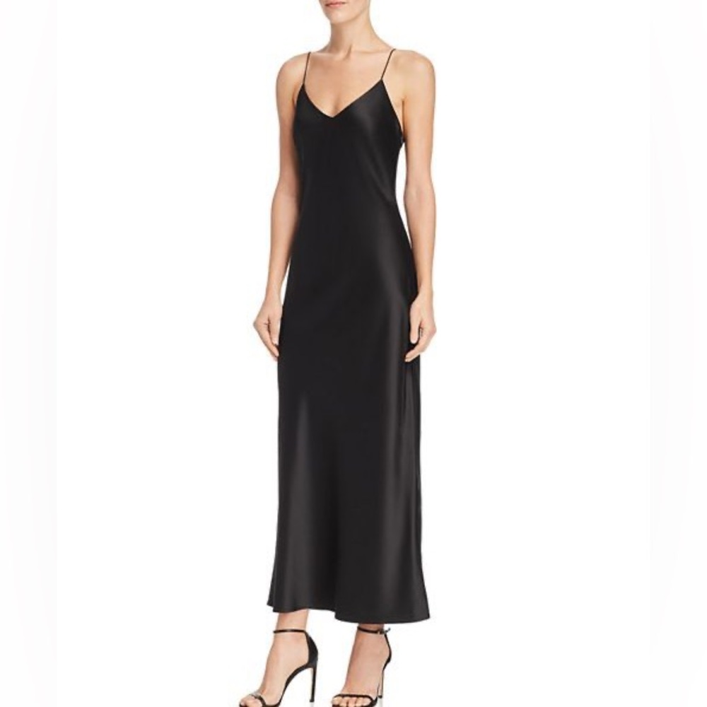 Anine Bing NWT Rosemary black silk maxi dress M